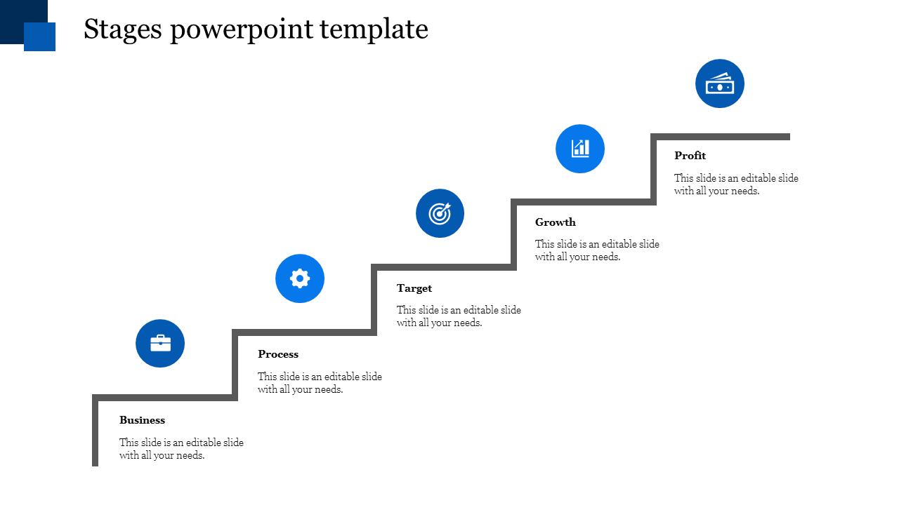 stage powerpoint template-Blue
